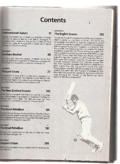 Benson & Hedges Cricket Year - First Edition - David Lemmon 1982 (a2)