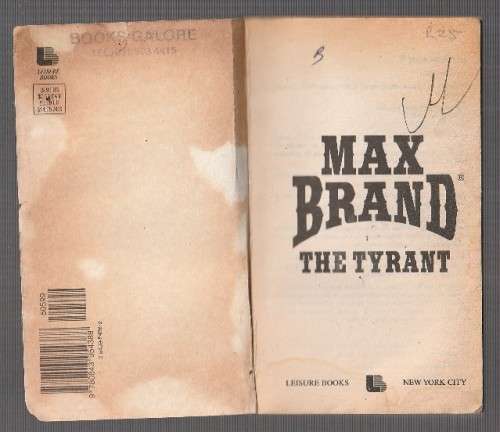 The Tyrant - Max Brand (a1) - Western