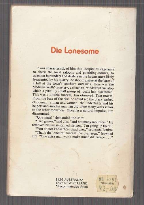 Die Lonesome - Marshall Grover (a1) - Big Jim Western nr 21
