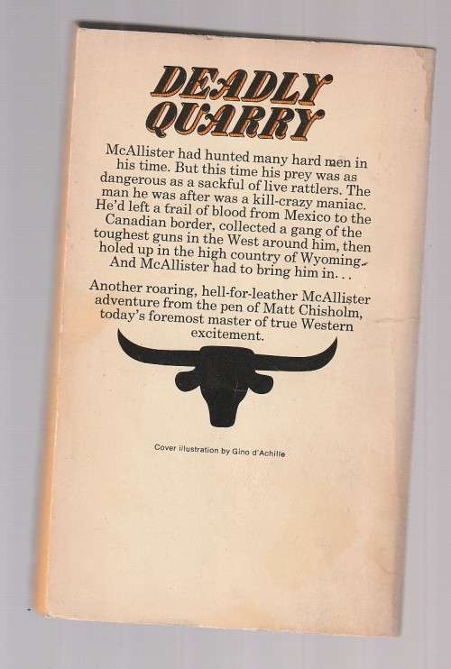 McAllister Gambles - Matt Chrisholm (a1) McAllister no 6 - Western