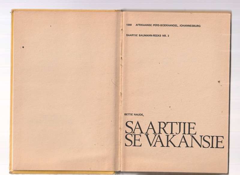 Saartjie se Vakansie - Bettie Naude (b9) - APB - Saartjie nr 2