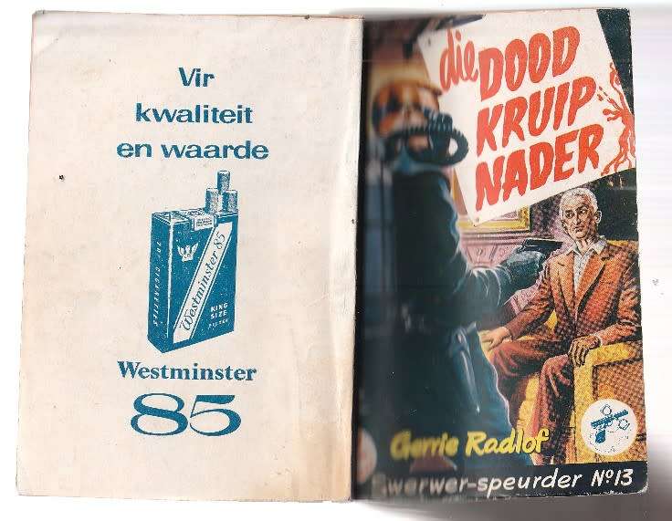 Die Dood kruip nader - Gerrie Radlof  (k4) Swerwr Speurder nr 13 Pronk Boek