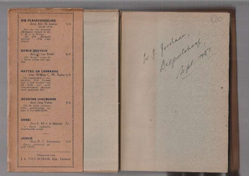 Die Plaasverdeling - Abraham H Jonker (1935) (k1) - Roman