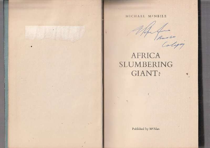 Africa slumbering gaint Vol 3 - Michael McNeile - Storie out of Africa (a13)