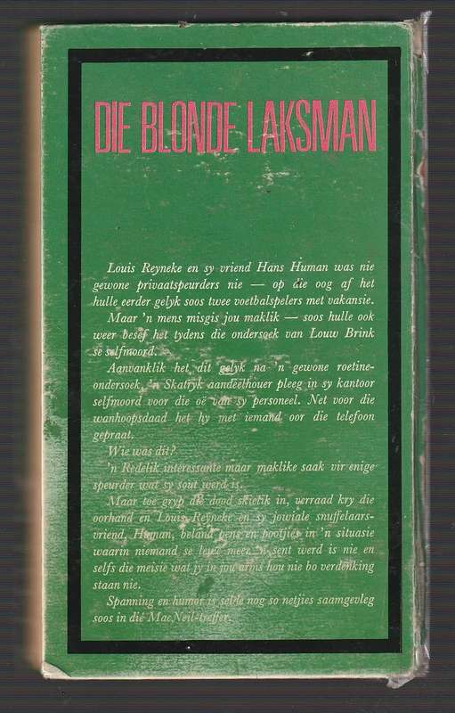 Die Blonde Laksman - Neil MacNeil (k4) Klub Olaf Bouwer - Speurverhaal