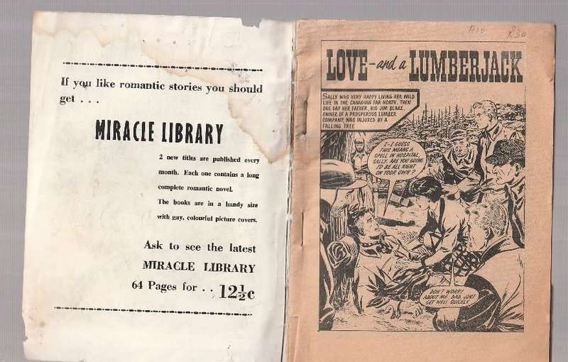 Love Story Library 322 (a10) Comic Love - And a Lumberjack (SA Comic)