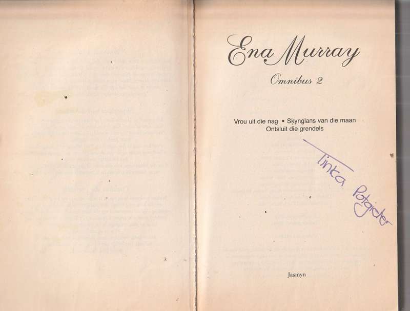 Ena Murray Omnibus 2 (e5) Vrou uit nag / Skynglans van Maan / Onsluit grendels / Nawoord