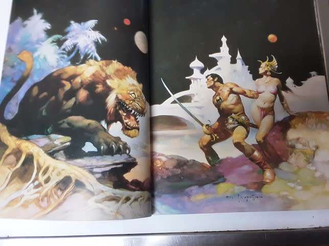 Masterpieces of Fantasy Art - Book with comics artists best works and samples (Tab)