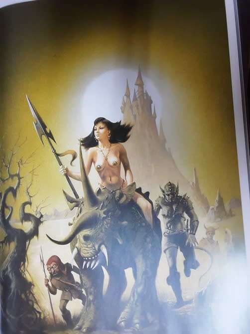 Masterpieces of Fantasy Art - Book with comics artists best works and samples (Tab)