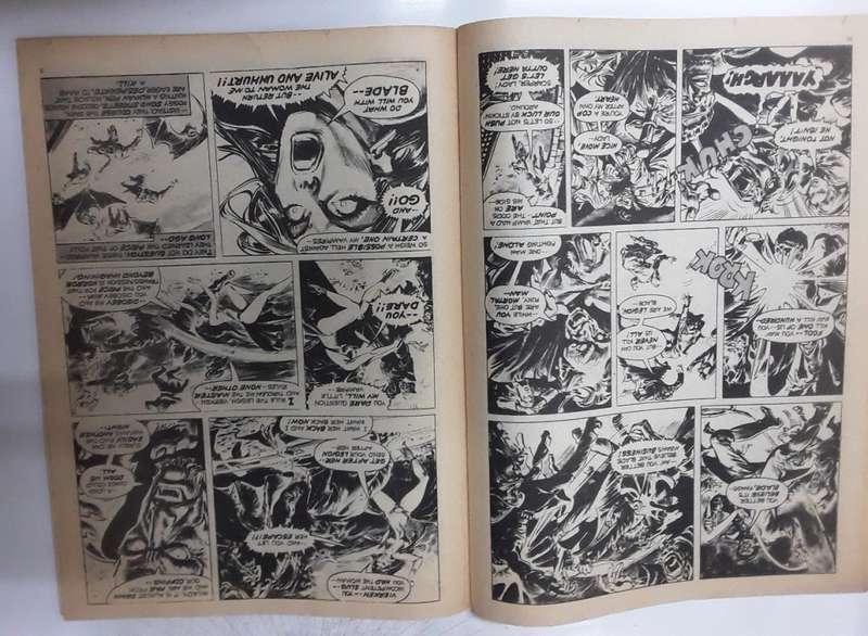 SAVAGE ACTION Comic (1981) Blade - Black Widow & Punisher (tab)
