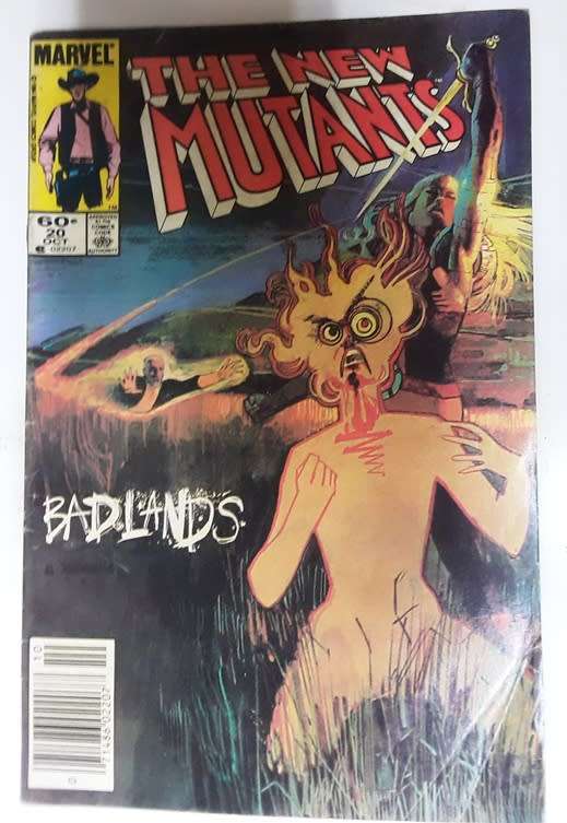 The New Mutants no 20 1984 - Badlands - Sci-Fi comic (Tab)