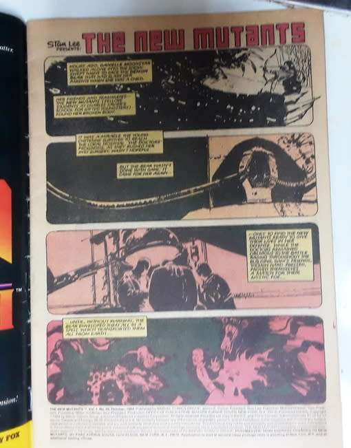 The New Mutants no 20 1984 - Badlands - Sci-Fi comic (Tab)