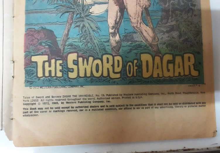 Dagger the Invincible - 1972 (tab) Comic