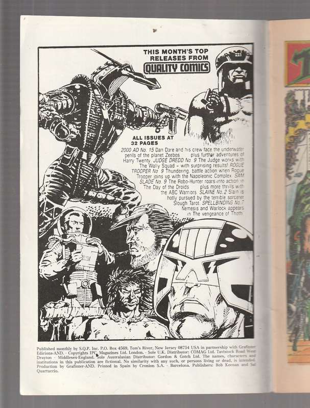 Spellbinder no 7 - Comic starring Nemeses the warlock (tab)