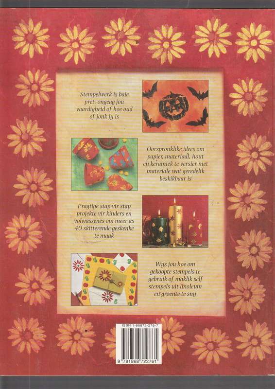 Stempel oor n naweek - Juliet Bawden (a) Papier, materiaal, hout en keramiek versiering