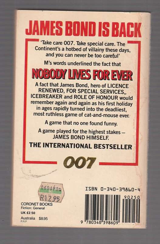 Nobody lives for ever - John Gardner (a) - James Bond
