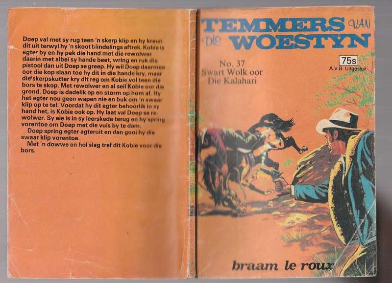 Swart wolk oor die Kalahari - Braam Le Roux (k) - Temmers van die Woestyn nr 37