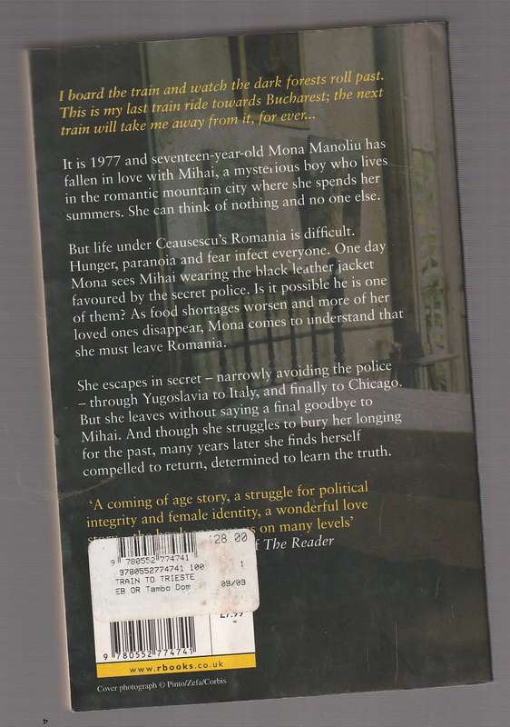 Train to Trieste - Domnica Radulescu (j) a story of  forbidden love