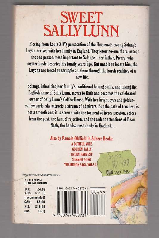 Sweet Sally Lunn - Pamela Oldfield - A saga of Love passion and danger (j)