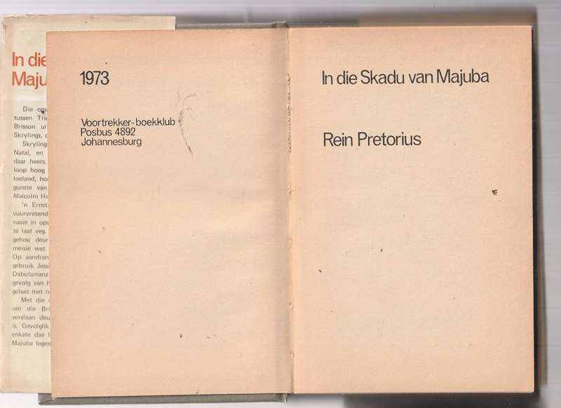 In die skadu van Majuba - Rein Pretorius (k) - Boereoorlog avontuur