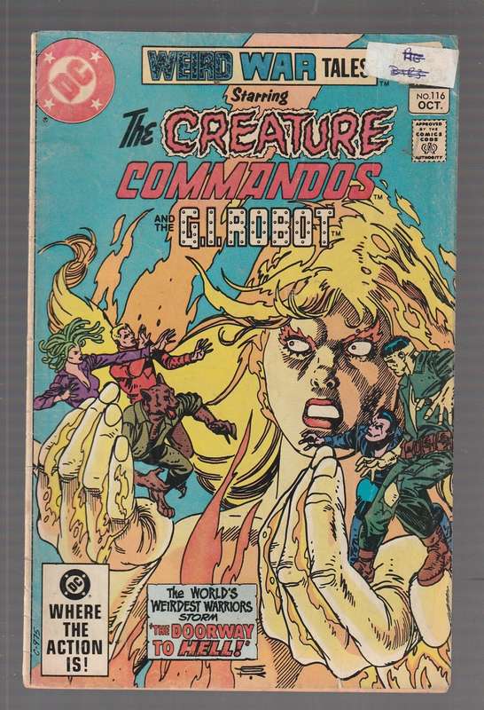 The Creature Commandos and the GI ROBOT no 116 1982 comic