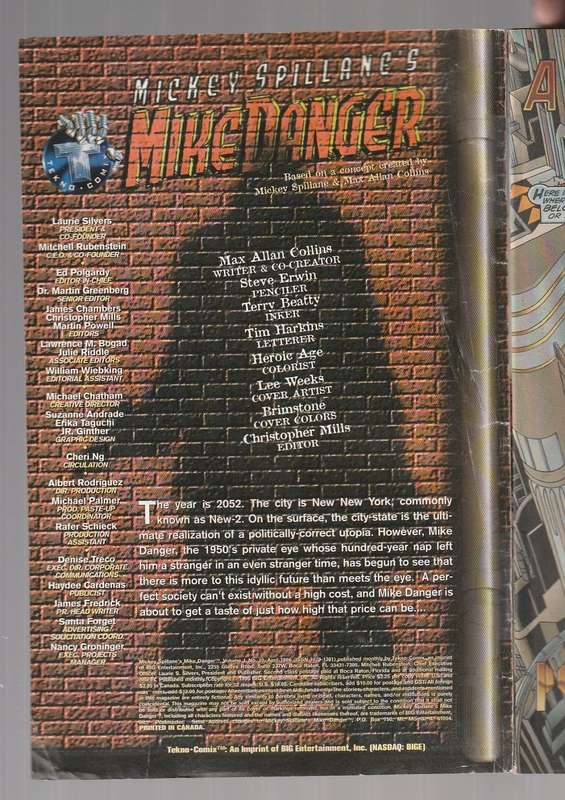 Mickey Spillane`s Mike Danger no 10 1996 Comic