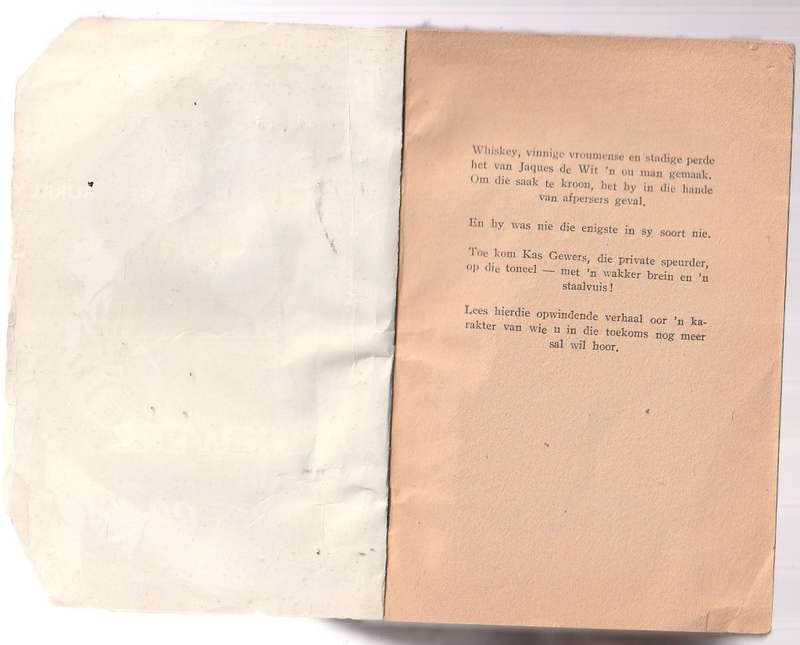 Kas Gewers en die Afpersers & Kas Gewers en die Gouddiewe (Treffer Boeke 60`s)