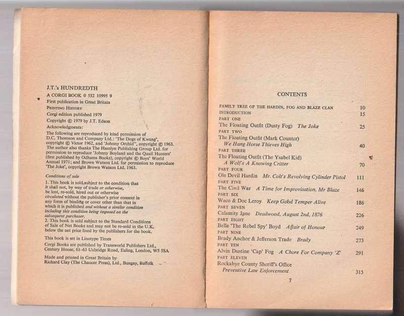 JT Edson - JT`s Hundreth (Collection of short stories involving al his creations)