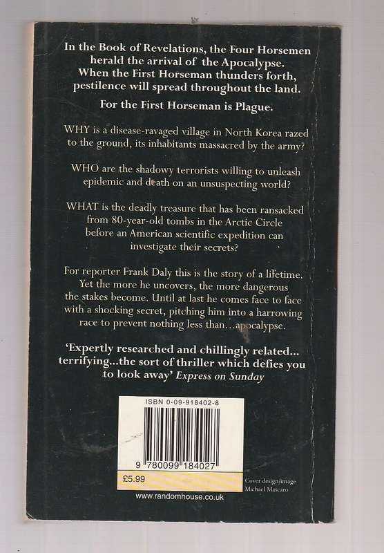 The First Horseman - John Case - Apocalyptic thriller with a plague and treasure hunting background