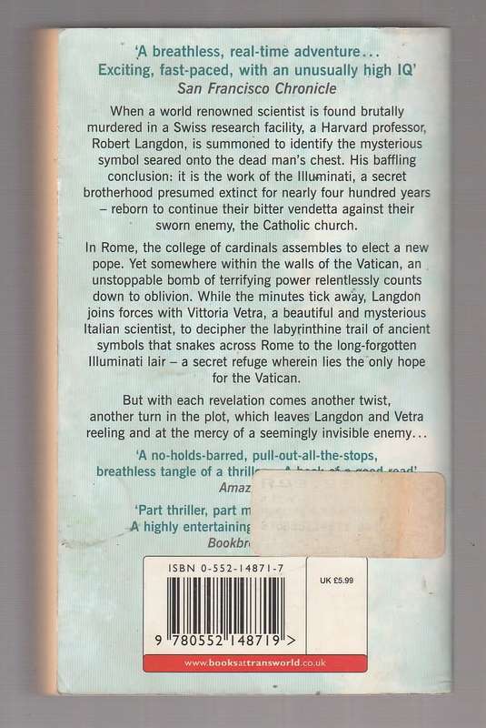 Angels and Demons - Dan Brown - Robert Langdon Thriller