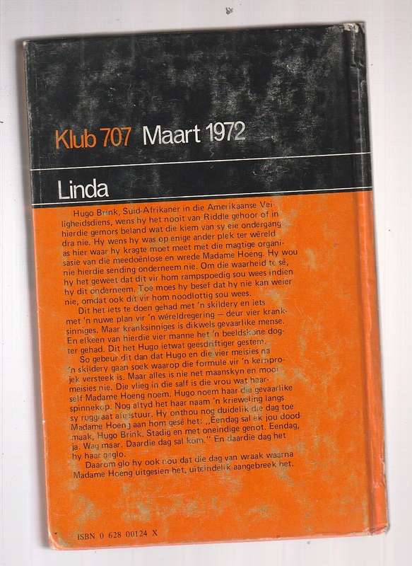 Linda - Edward S Aarons - Klub 707 Hugo Brink Reeks