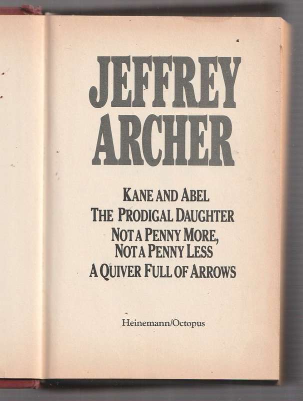 Jeffrey Archer Omnibus - See scans for titles (d)