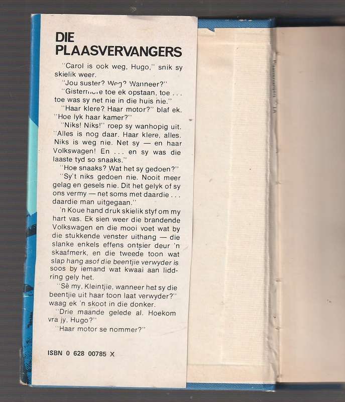 Die Plaasvervangers - ID Lamprecht (f) Klub707 Hugo Storm reeks
