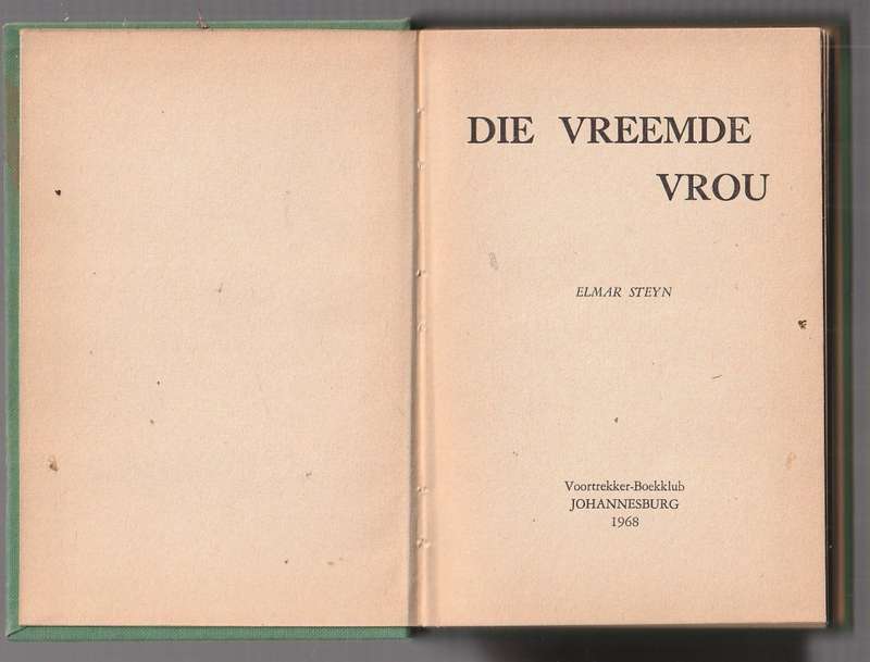 Die vreemde vrou - Elmar Steyn (b)  ou Kaapse verhaal
