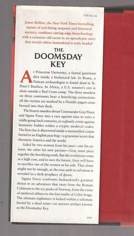 The Doomsday Key - James Rollins (d) a Sigma Force thriller