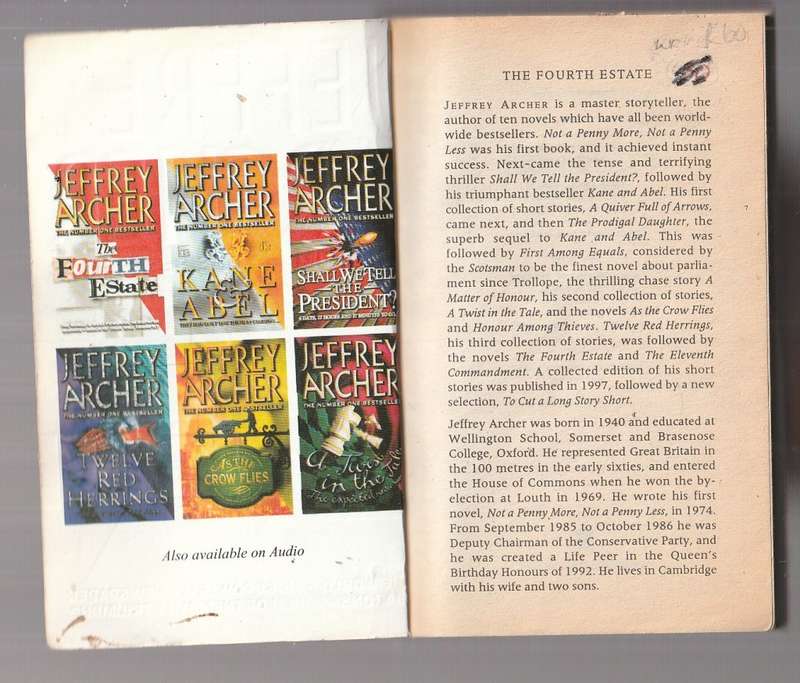 The Fourth Estate - Jeffrey Archer (d)
