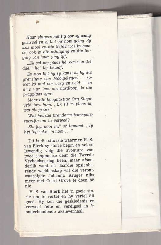 So ver na Mooigelegen - HS van Blerk (b) Boeroorlog verhaal