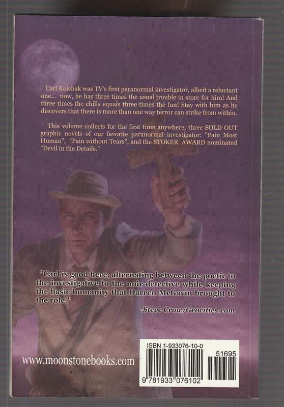 Kolchack : The Night Stalker - Moonstone action comic  Modern comic
