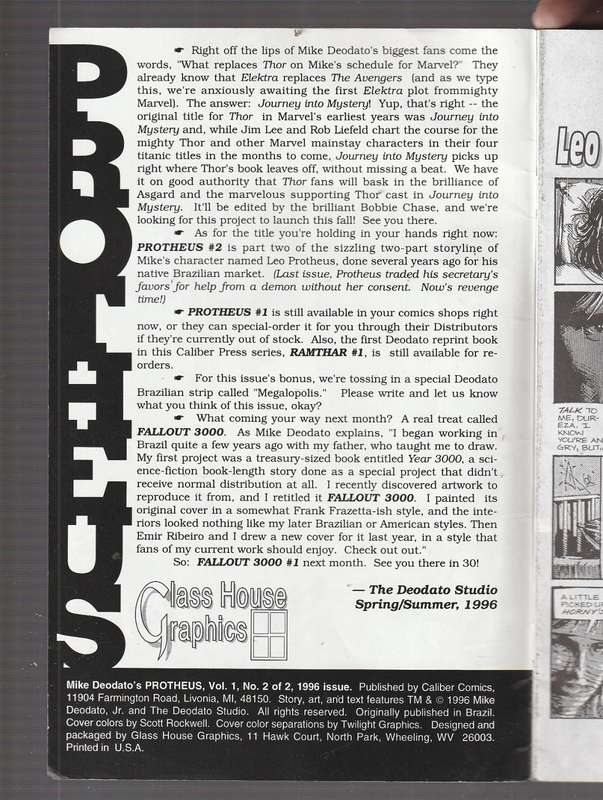 Protheus no 2 - Modern era sci-fi comic 1996