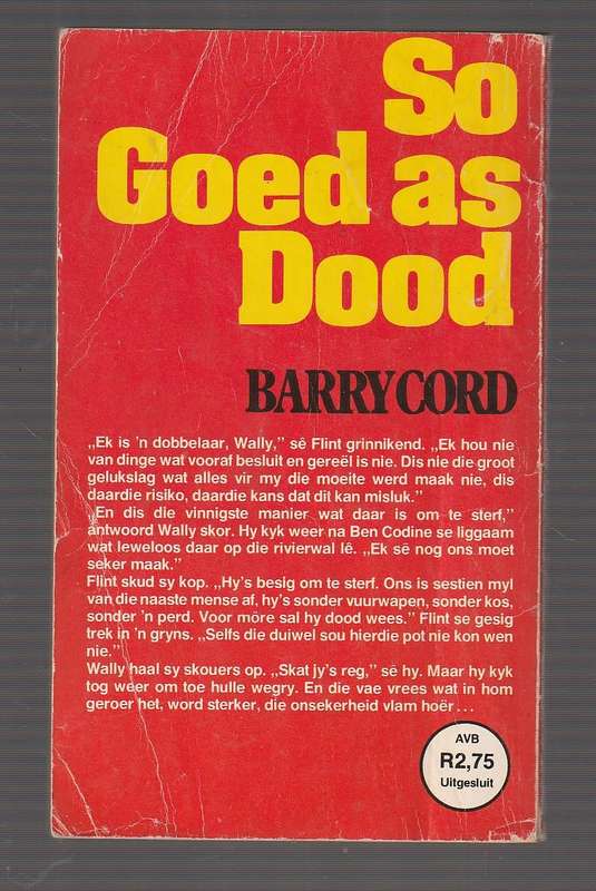 So goed soos dood - Barry Cord - Western