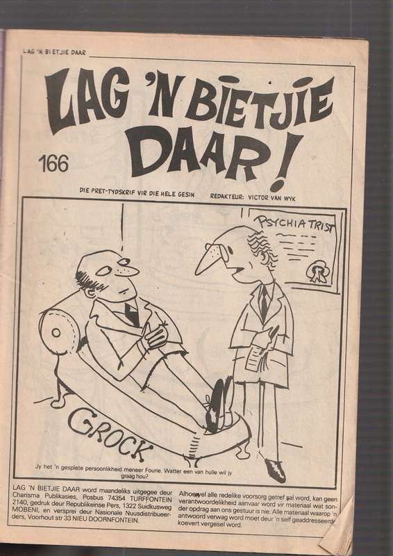 Lag n bietjie daar 156 - Humor - strokies - meisies met sterretjies