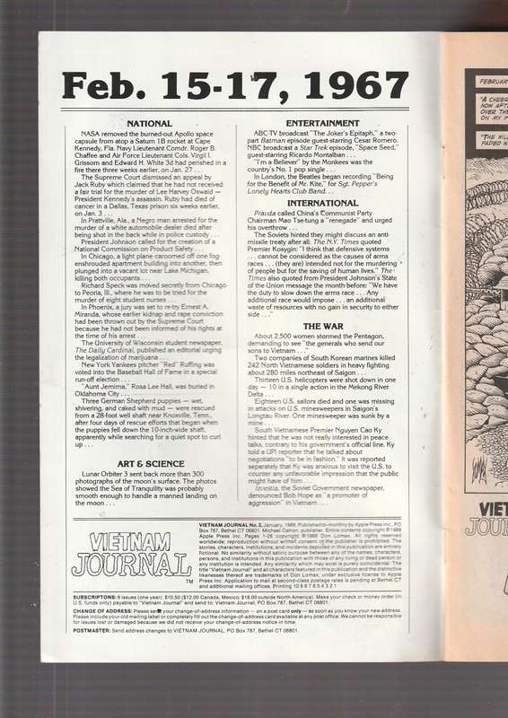 Vietnam Journal no 2 1988 copper age comic