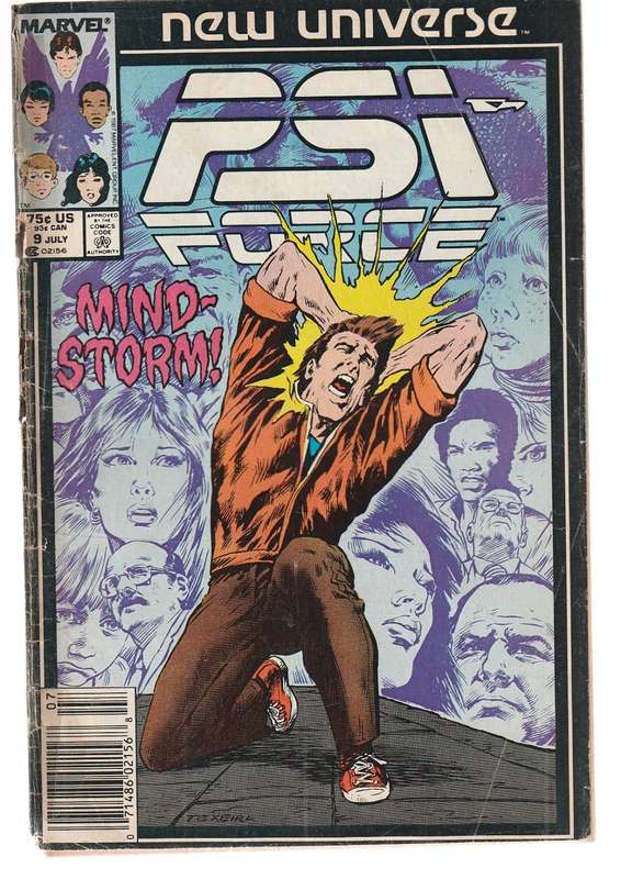 PSI Force 1.9 1987 copper age adventure comic