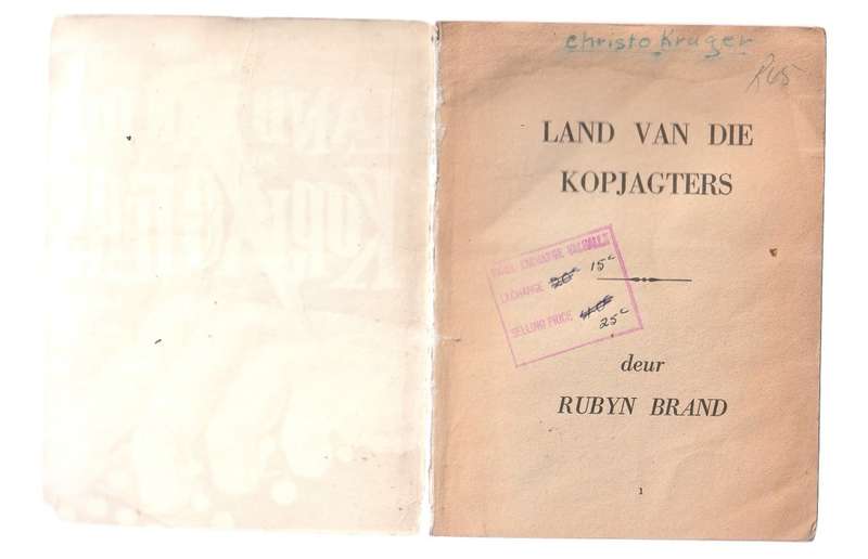 Land van die Kopjagters - Rubyn Brand Avontuur verhaal