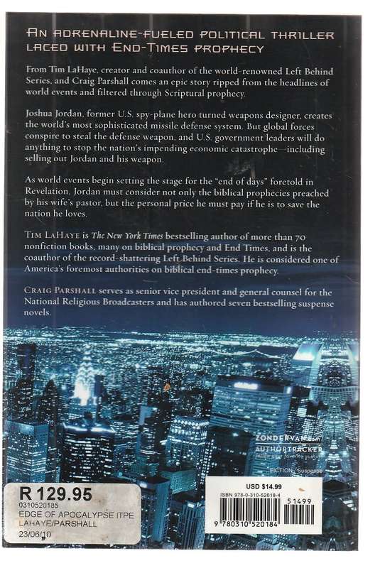 Edge of the Apocalypse - Tim LaHaye & Craig Parshall - Book 1 in the End series