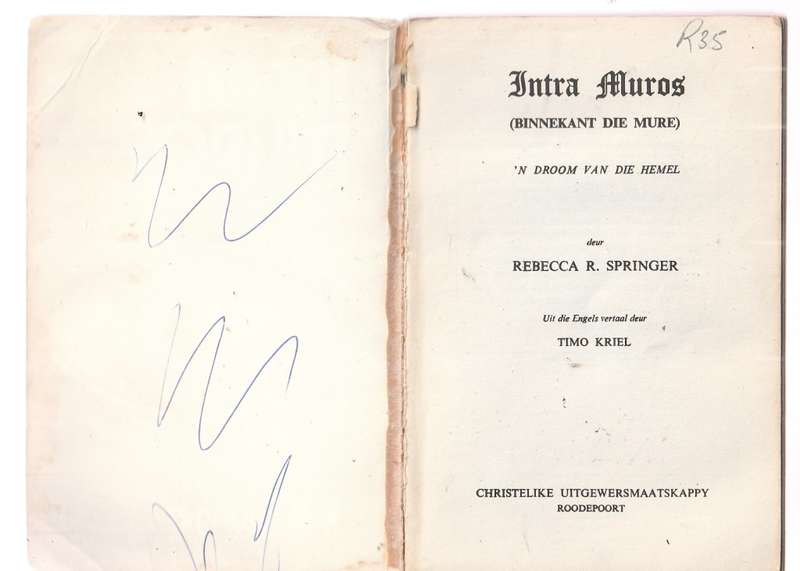 Incra Muros (Binnekant die Mure) RR Springer