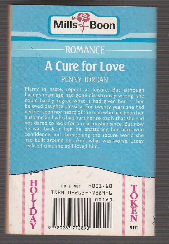 A cure for Love Penny Jordan - Mills & Boon