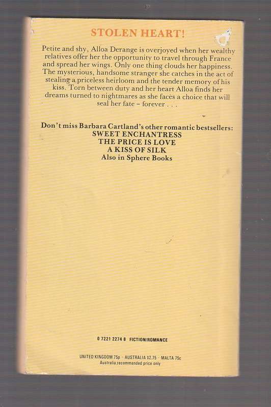 The Thief of Love - Barbara Cartland
