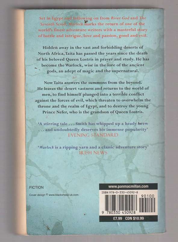 Warlock - Wilbur Smith - Softcover - Egyptian series