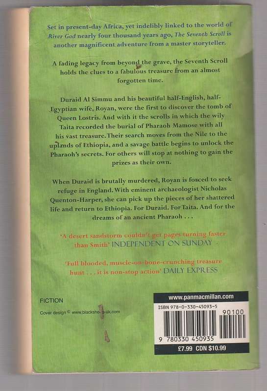 The Seventh Scroll - Wilbur Smith - Softcover - Egyptian series